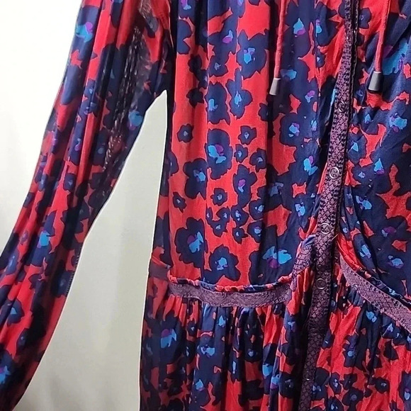 Free People Merlot Combo Love Letter Tunic Dres S NWT Vacation Travel Beach - Picture 4 of 6